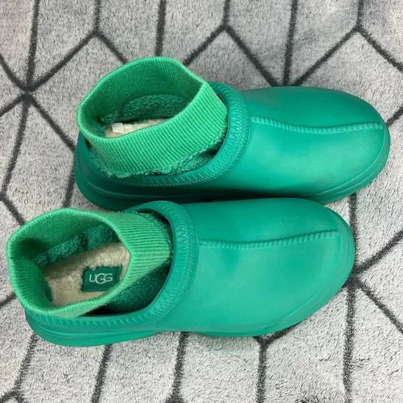 UGG TASMAN X Women Rain Shoes Emerald Green Teal Waterproof Clog Slippers - Picture 8 of 12
